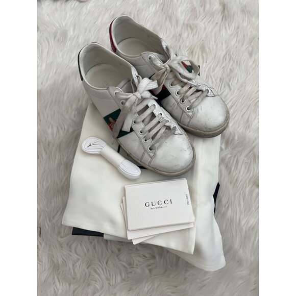 Gucci Ace Bee Embroidered Sneakers - Picture 9 of 10